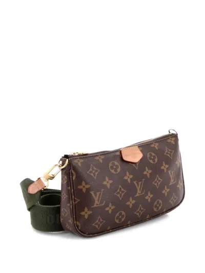 Pre-owned Louis Vuitton Multi Pochette Accessoires Monogram Canvas Crossbody Bag In Brown