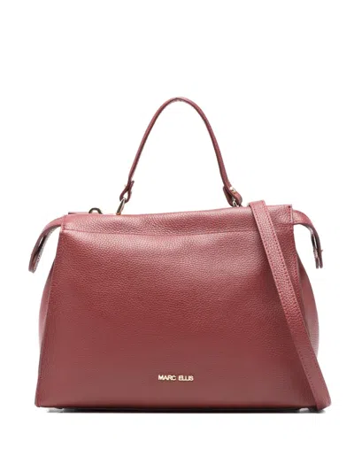 Marc Ellis Large Adele Tote Bag In Burgundy