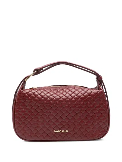 Marc Ellis Mavira Plot Tote Bag In Burgundy