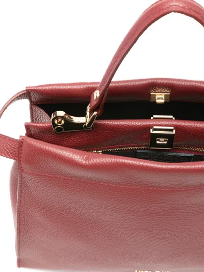 Marc Ellis Large Adele Tote Bag In Burgundy