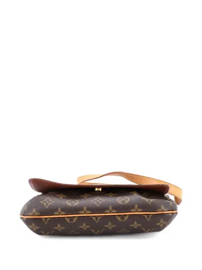 Pre-owned Louis Vuitton Musette Tango Handbag Monogram Canvas Shoulder Bag In Brown