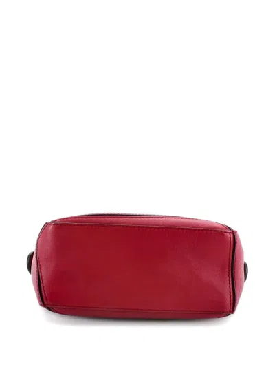 Pre-owned Loewe Puzzle Bag Leather Mini Crossbody Bag In Pink