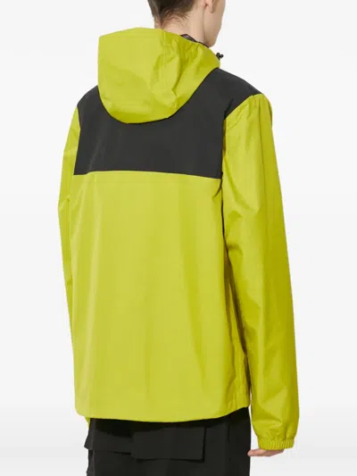 Helly Hansen Vancouver Hooded Colour-block Rain Jacket In Green