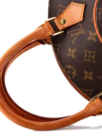 Pre-owned Louis Vuitton Ellipse Bag Monogram Canvas Pm Satchel In Brown