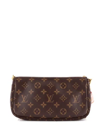 Pre-owned Louis Vuitton Multi Pochette Accessoires Monogram Canvas Crossbody Bag In Brown