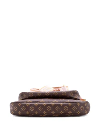 Pre-owned Louis Vuitton Multi Pochette Accessoires Monogram Canvas Crossbody Bag In Brown
