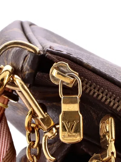Pre-owned Louis Vuitton Multi Pochette Accessoires Monogram Canvas Crossbody Bag In Brown