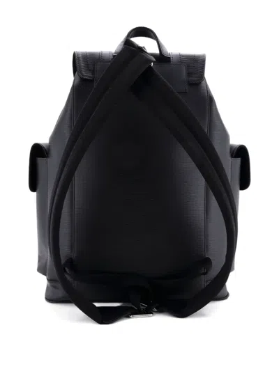 Pre-owned Louis Vuitton Christopher Epi Leather Pm Backpack In Black