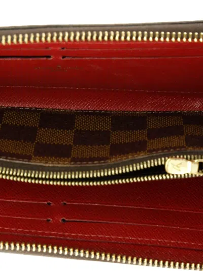 Pre-owned Louis Vuitton Clemence Wallet Damier Small Wallets In Brown