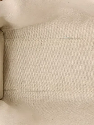 Pre-owned Gucci Structured Top Handle Open Gg Coated Canvas Medium Tote Bag In Brown