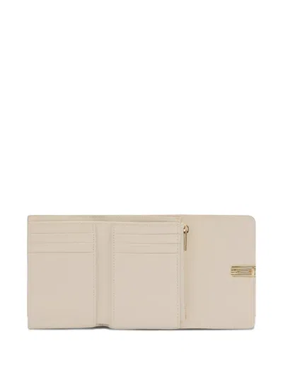 Furla Iride Grained Compact Wallet In Gold