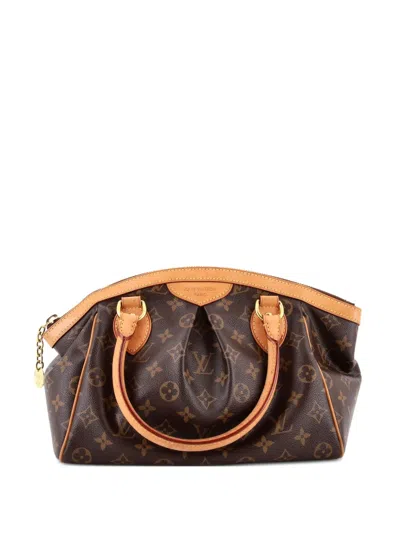 Pre-owned Louis Vuitton Tivoli Handbag Monogram Canvas Pm Satchel In Brown