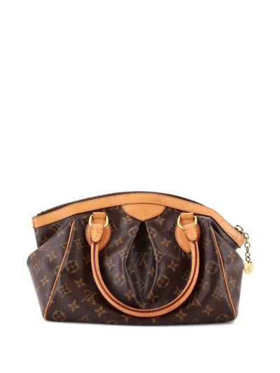 Pre-owned Louis Vuitton Tivoli Handbag Monogram Canvas Pm Satchel In Brown