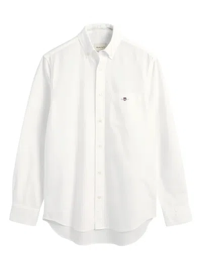 Gant Pocket Long-sleeve Shirt In White