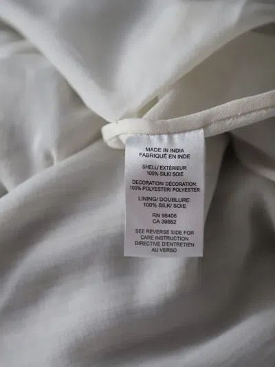 Pre-owned Theory Striped-sequin Embellished Mini Dress In Neutral