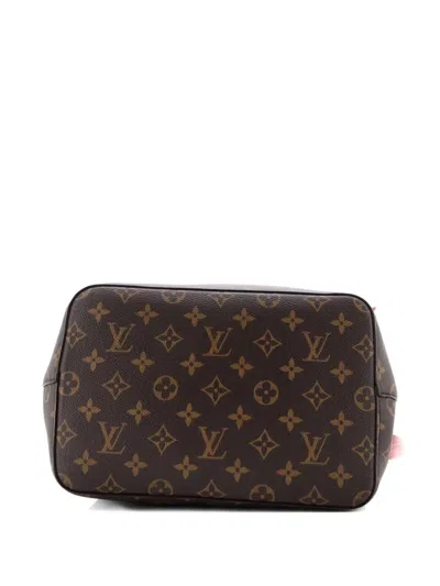 Pre-owned Louis Vuitton Neonoe Handbag Monogram Canvas Mm Bucket Bag In Brown