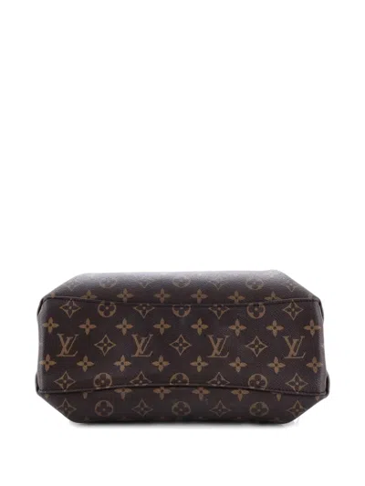Pre-owned Louis Vuitton Rivoli Handbag Monogram Canvas Pm Satchel In Brown