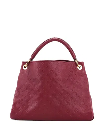 Pre-owned Louis Vuitton Artsy Handbag Monogram Empreinte Leather Mm Hobo Bag In Red