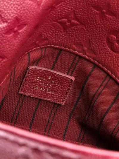 Pre-owned Louis Vuitton Artsy Handbag Monogram Empreinte Leather Mm Hobo Bag In Red