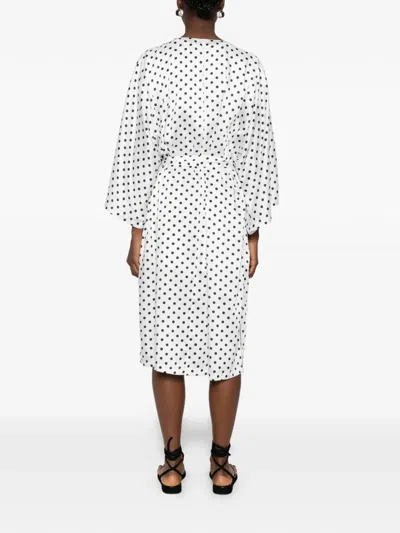 Parlor Polka Dot-pattern Set In White