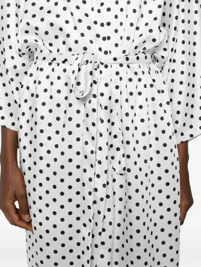 Parlor Polka Dot-pattern Set In White