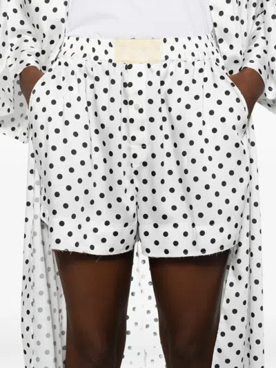 Parlor Polka Dot-pattern Set In White