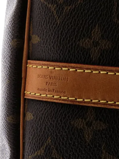 Pre-owned Louis Vuitton Speedy Bandouliere Bag Monogram Canvas 35 Satchel In Brown