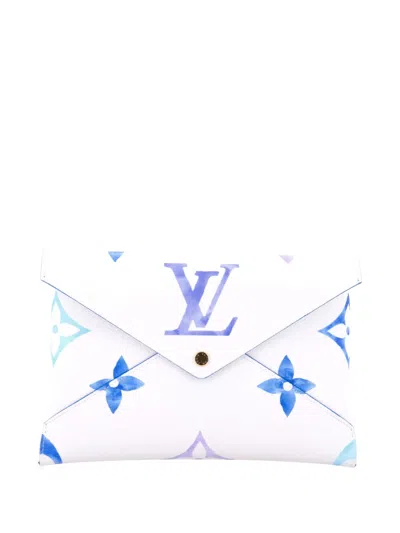 Pre-owned Louis Vuitton Kirigami Pochette Set By The Pool Monogram Watercolor Giant Clutch Bag In Multi