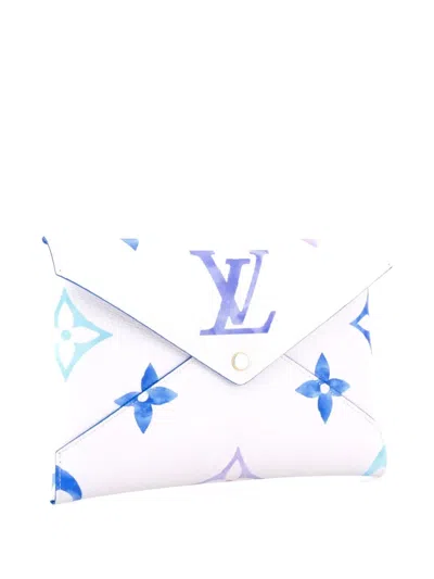 Pre-owned Louis Vuitton Kirigami Pochette Set By The Pool Monogram Watercolor Giant Clutch Bag In Multi