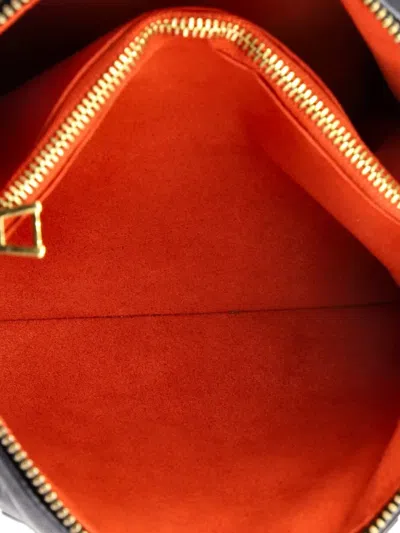 Pre-owned Louis Vuitton Coussin Bag Monogram Embossed Lambskin Bb Crossbody Bag In Black