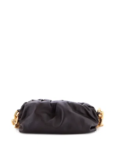 Pre-owned Bottega Veneta The Chain Pouch Leather Shoulder Bag In Brown