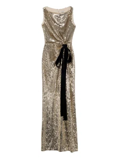 Simkhai Felicity Sequin Maxi Dress In Gold