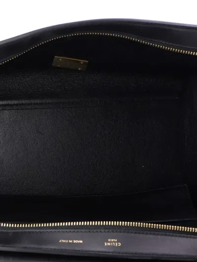 Pre-owned Celine Tricolor Trapeze Bag Leather Small Satchel In Multi