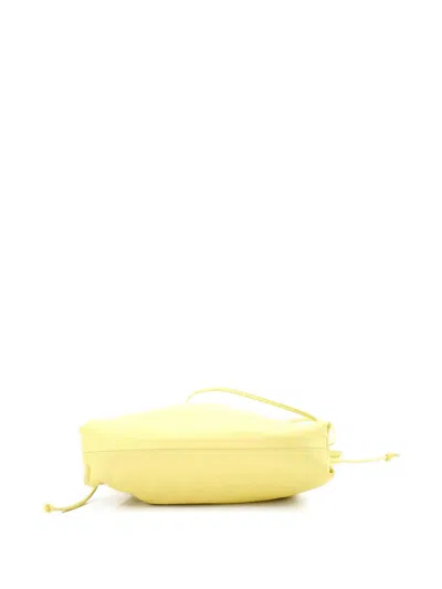 Pre-owned Bottega Veneta The Pouch Leather Mini Crossbody Bag In Yellow