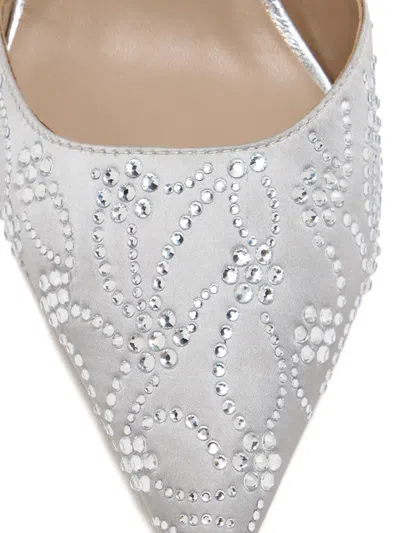 Nicoli 60mm Dahna Embellished Slingback Pumps In Gray