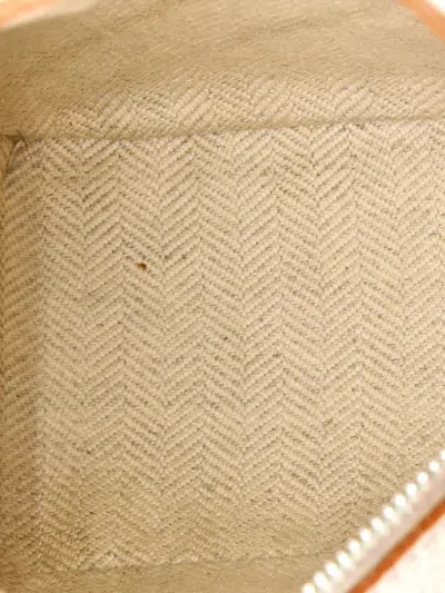 Pre-owned Loewe Puzzle Bag Leather Mini Crossbody Bag In Neutral
