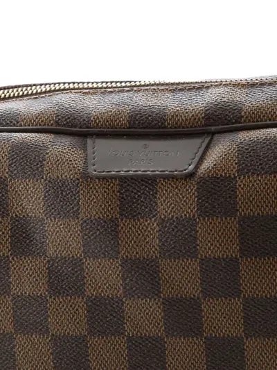 Pre-owned Louis Vuitton Rivington Damier Gm Satchel In Brown