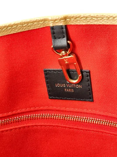 Pre-owned Louis Vuitton Onthego Reverse Monogram Giant Gm Tote Bag In Brown