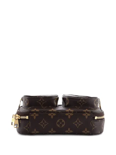 Pre-owned Louis Vuitton Utility Monogram Canvas Crossbody Bag In Brown