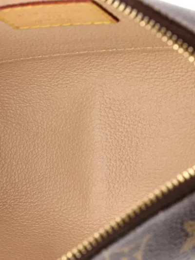 Pre-owned Louis Vuitton Cosmetic Monogram Canvas Pouch In Brown