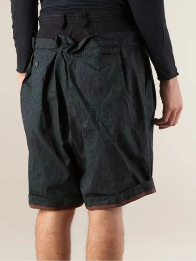 Kolor Floral Pinstriped Top Shorts In Blue