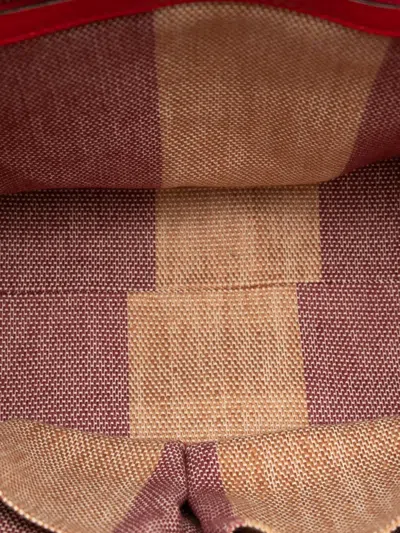 Pre-owned Gucci 2000-2015 Medium Leather Bamboo Daily Satchel In Red