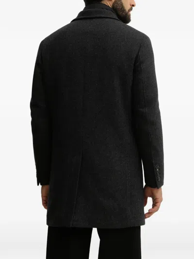 Hackett Button-up Coat In Gray