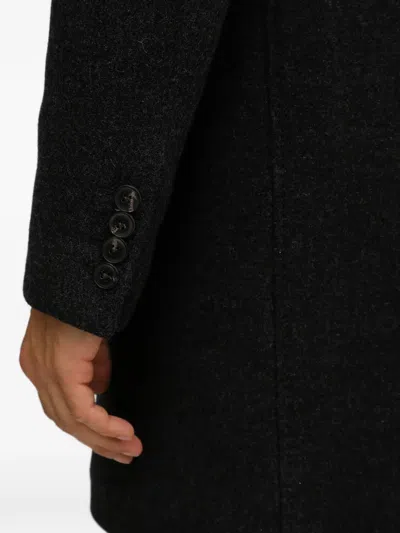 Hackett Button-up Coat In Gray