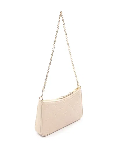 Pre-owned Louis Vuitton 2021-2025 Monogram Empreinte Easy Pouch Satchel In Brown