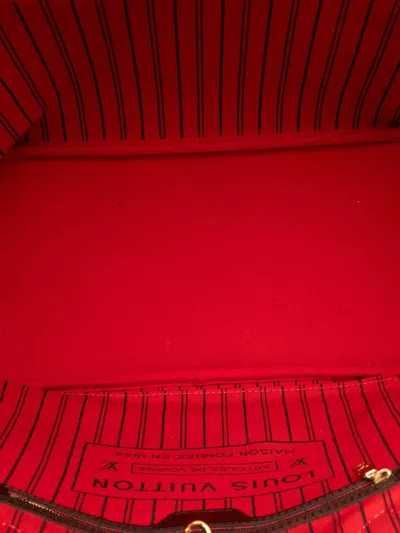 Pre-owned Louis Vuitton 2020 Damier Ebene Neverfull Mm Tote Bag In Brown