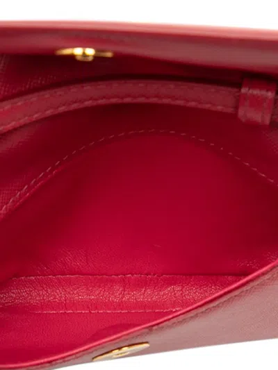 Pre-owned Prada 2000-2025 Saffiano Crossbody Bag In Red