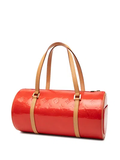 Pre-owned Louis Vuitton 2004 Monogram Vernis Bedford Handbag In Red