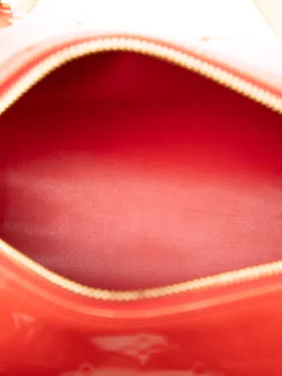 Pre-owned Louis Vuitton 2004 Monogram Vernis Bedford Handbag In Red