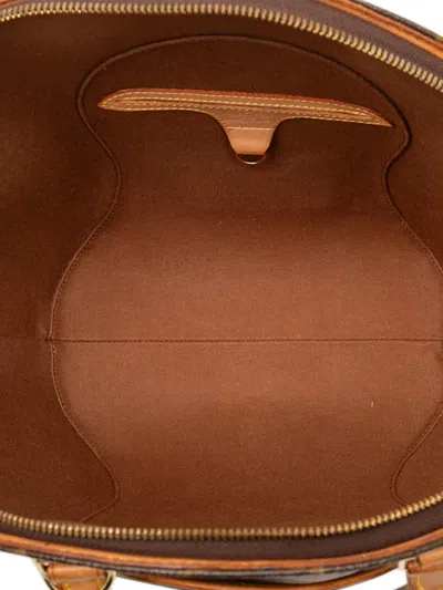 Pre-owned Louis Vuitton 1998 Monogram Ellipse Mm Handbag In Brown